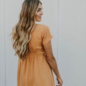 ROOLEE Marina Tie Dress in Honey